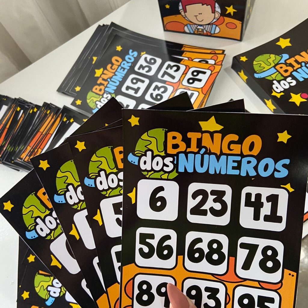 Bingo dos Números Materiais Pintando o Sete