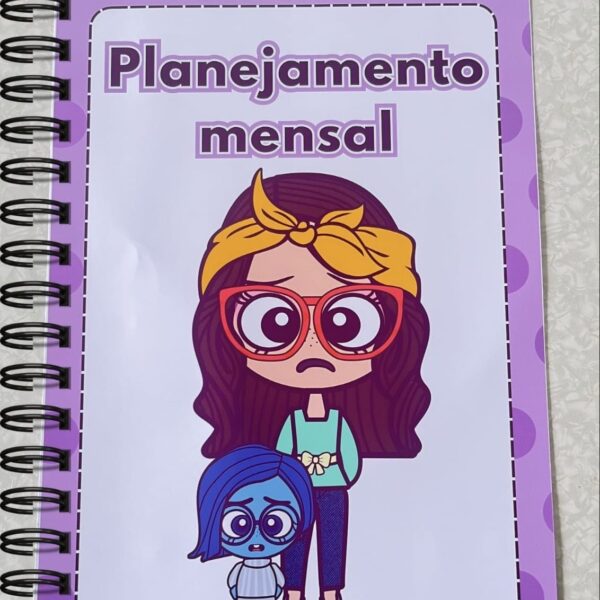 Planner Tema Divertidamente 2025: Organização e Criatividade no Seu Ano Letivo!