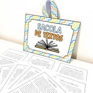 Sacola de Textos em Letra Cursiva