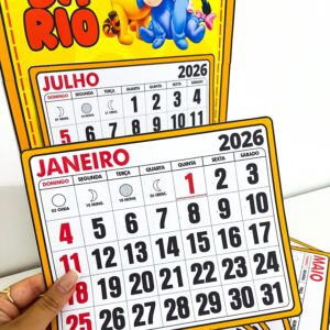 Calendário Ursinho Pooh