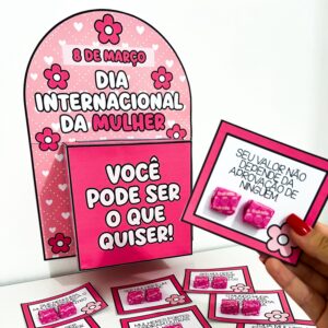 Caixa Motivacional Dia da Mulher