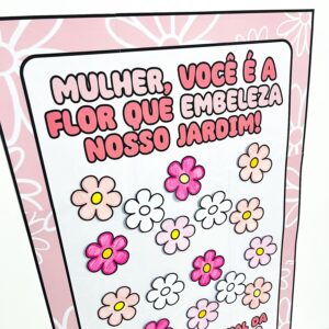 Cartão colaborativo dia da Mulher
